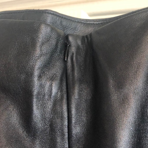 Jones New York Signature Leather Pencil Skirt - Picture 5 of 7